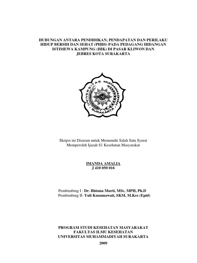 Skripsi Kesmas | PDF