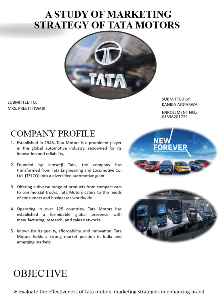 A Study of Marketing Strategy of Tata Motors | PDF | Advertising ...