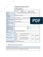 SAANEE Informe Psicopedagógico