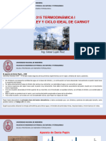 6.1 - 2° Ley - Ciclo Ideal de Carnot, Rendimiento Térmico