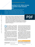 Quantum Computing For All: Online Courses Built Around Interactive Visual Quantum Circuit Simulator