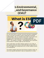What Is Environmental - Social and Governance - (ESG)