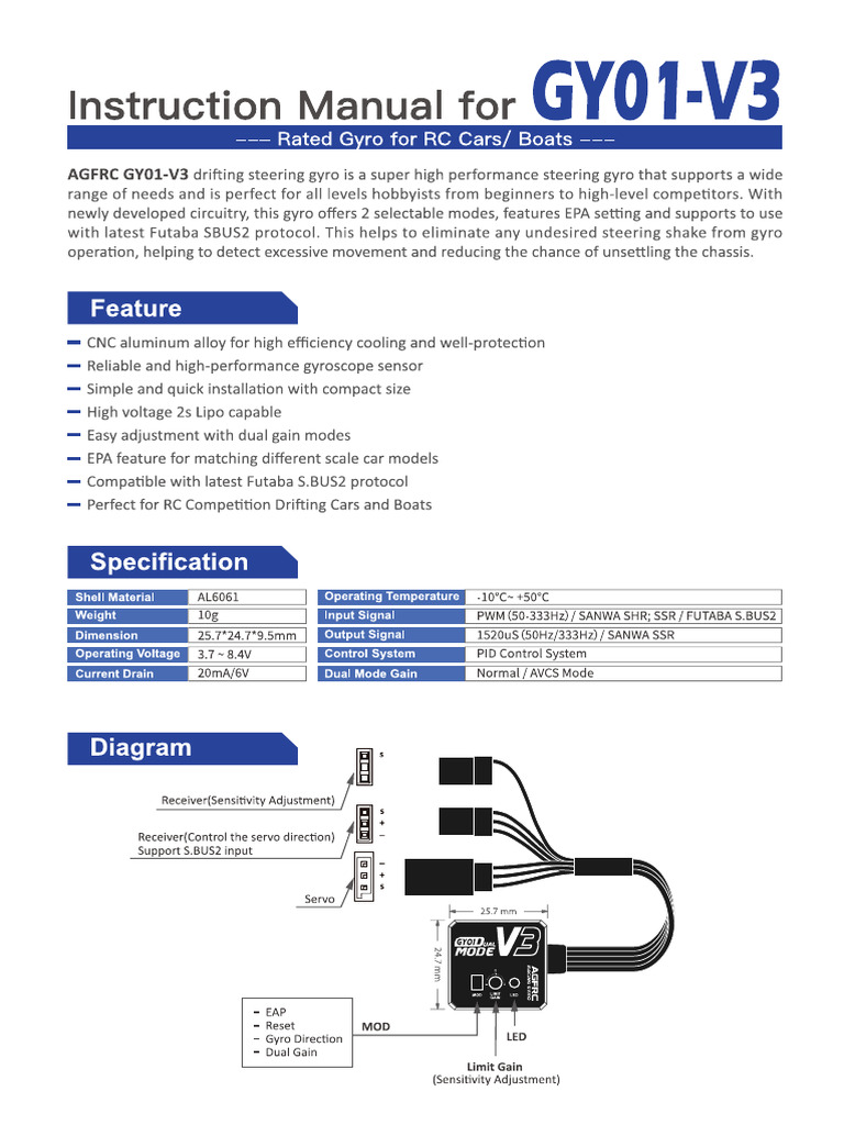 gy01-v3-manual-en 2 | PDF