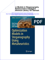 [Download pdf] Optimization Models In Steganography Using Metaheuristics Intelligent Systems Reference Library 187 Sarmah online ebook all chapter pdf 