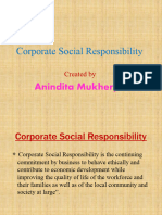 Corporate Social Responsibility: Anindita Mukherjee