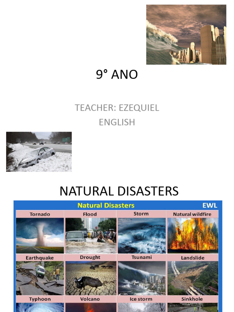 8 Ano English Natural Disasters Pdf