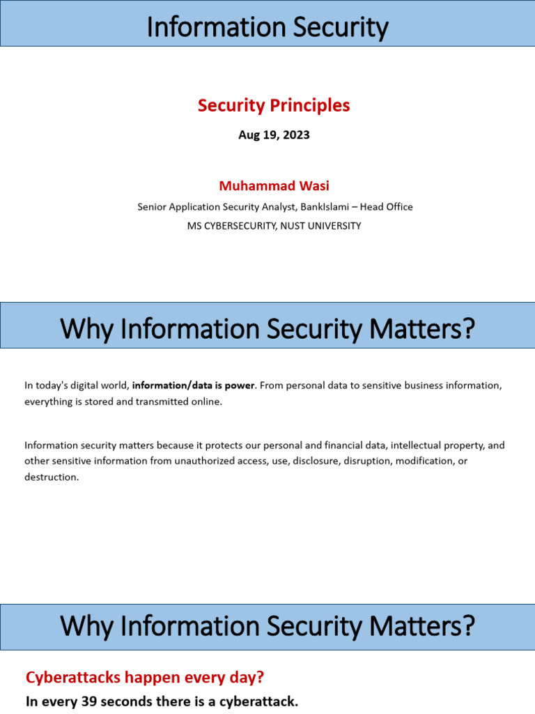 IAAA and CIA Triad in Cybersecurity | PDF | Information Security | Security