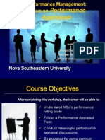 Performance Appraisals: Nova Southeastern University