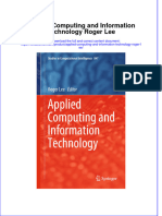 [Download pdf] Applied Computing And Information Technology Roger Lee online ebook all chapter pdf 