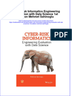 (Download PDF) Cyber Risk Informatics Engineering Evaluation With Data Science 1St Edition Mehmet Sahinoglu Online Ebook All Chapter PDF