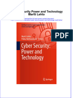 (Download PDF) Cyber Security Power and Technology Martti Lehto Online Ebook All Chapter PDF