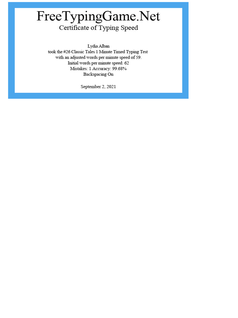 FREE TYPING TEST WITH CERTIFICATE PRINT OUT visual data 7