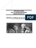 Métodos y Planes de La Investigación