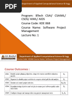 Unit 1 Introduction To SPM