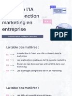 Impact de lIA Dans La Fonction Marketing en Entreprise