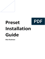 How To Install Presets