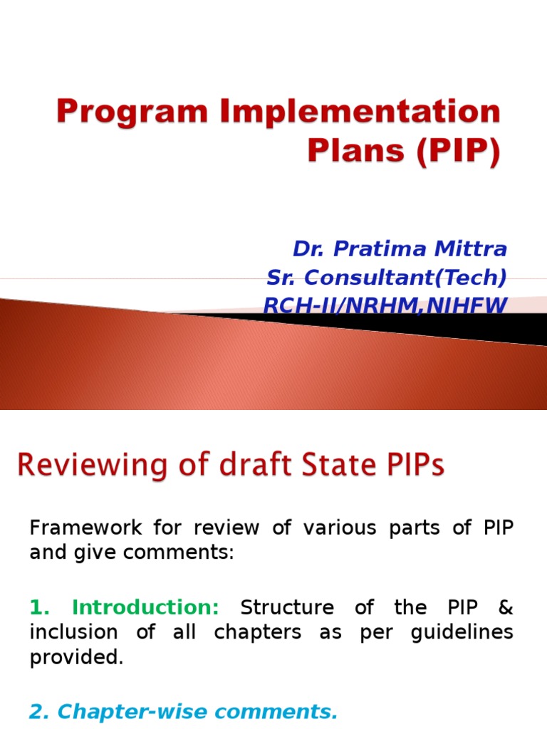 Review Framework for PIP Training Plans | PDF