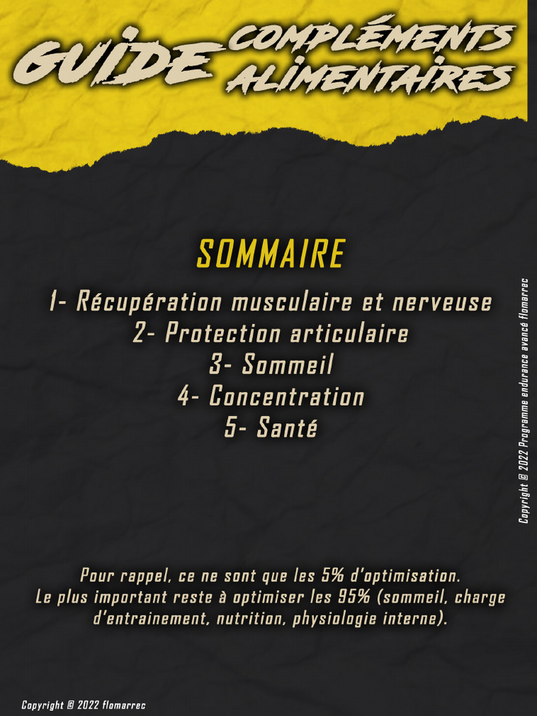 Guide Compléments Alimentaires | PDF