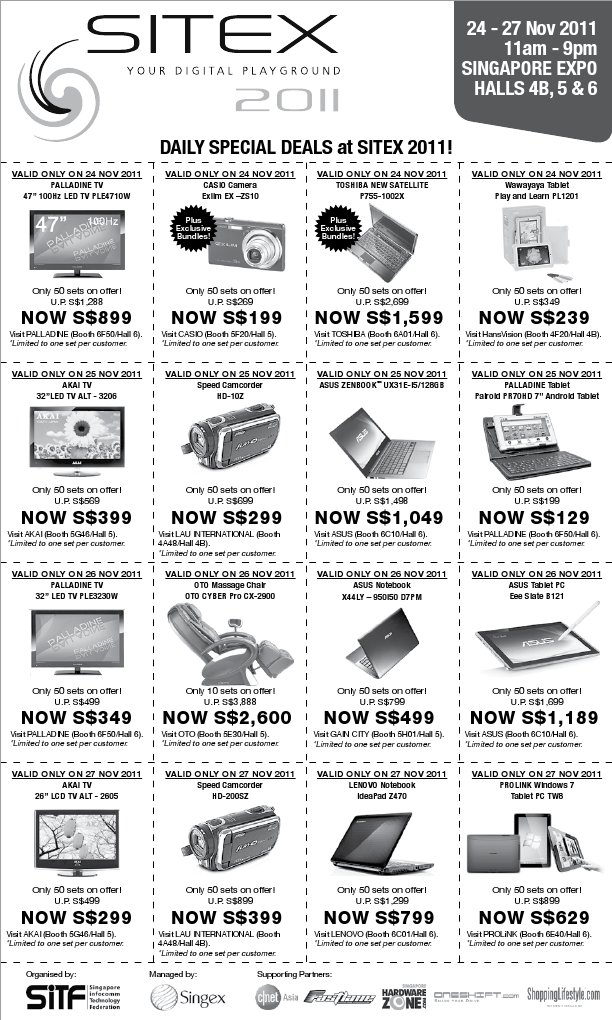 SITEX 2011 Daily Deals & Offers | PDF