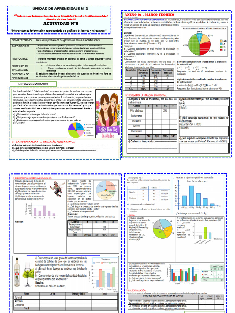 Ficha 8 Semana 4 Eda 2 1° | PDF | Cognición
