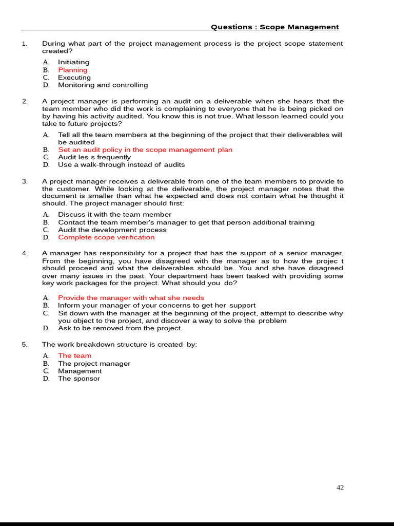 Scope Management in Project Planning | PDF | Project Management | Business