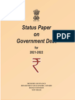 Status Paper On Government Debt For 2021-22
