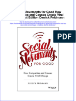 [Download pdf] Social Movements For Good How Companies And Causes Create Viral Change 1St Edition Derrick Feldmann online ebook all chapter pdf 