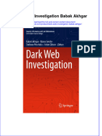 [Download pdf] Dark Web Investigation Babak Akhgar online ebook all chapter pdf 