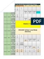 Engineering PS FR Weekly Time Table 8th May To 14th May - 2023