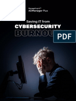 Saving Organizations Cybersecurity Burnout
