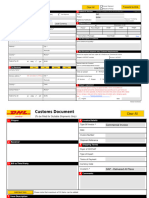 DHL Air Waybill Shipment Form | PDF | Cheque | Value Added Tax