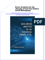 [Download pdf] Data Driven Analytics For The Geological Storage Of Co2 First Edition Shahab Mohaghegh online ebook all chapter pdf 