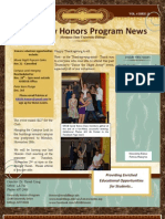 November 21 Honors Newsletter