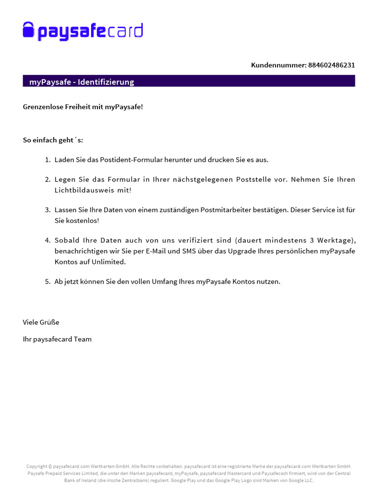 PSC PostIdent | PDF