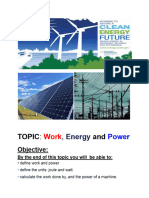 Topic - Work, Energy and Power