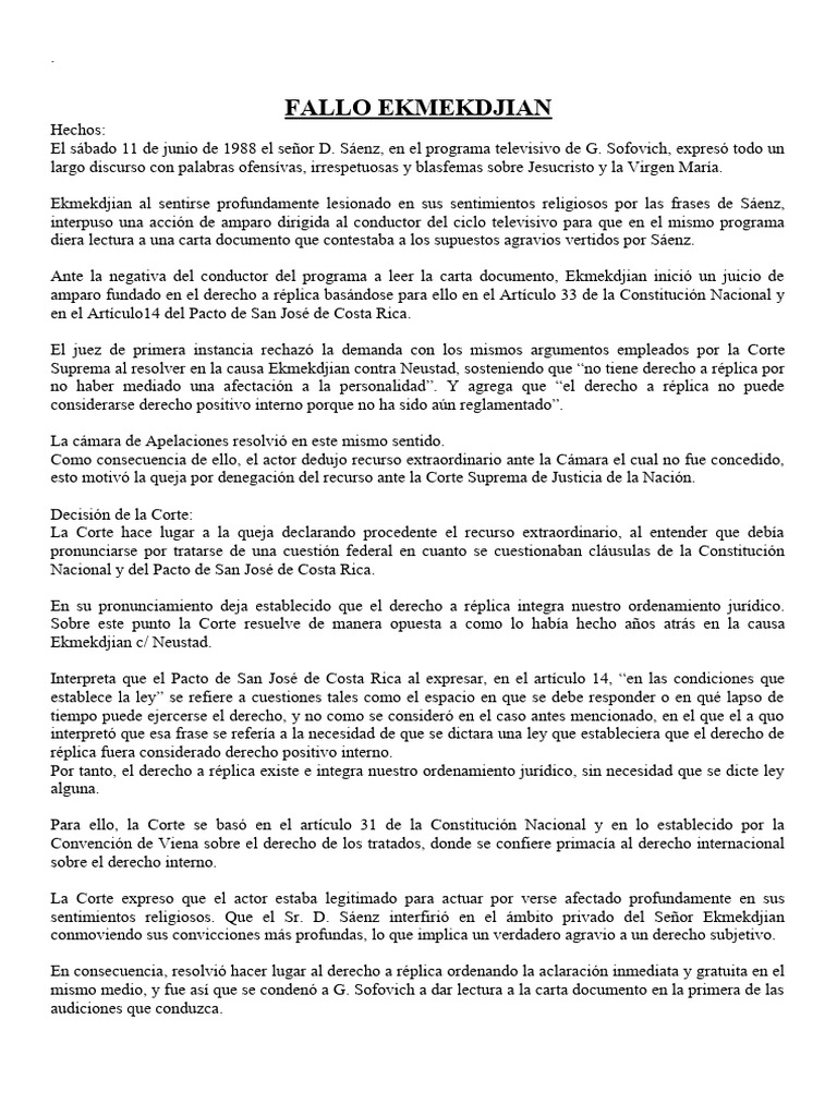 Fallos Und 4 | PDF | Convenio europeo de derechos humanos | Queja