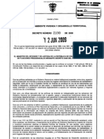 Decreto 2190 de 2009 Reglamenta Subsidio Vivienda