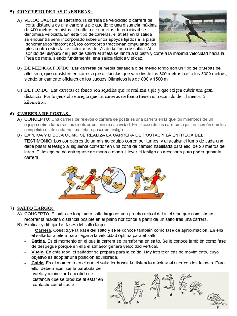 Edu - Fisica 4a | PDF | Deporte del atletismo | Deportes