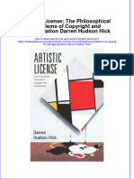 (Download PDF) Artistic License The Philosophical Problems of Copyright and Appropriation Darren Hudson Hick Online Ebook All Chapter PDF