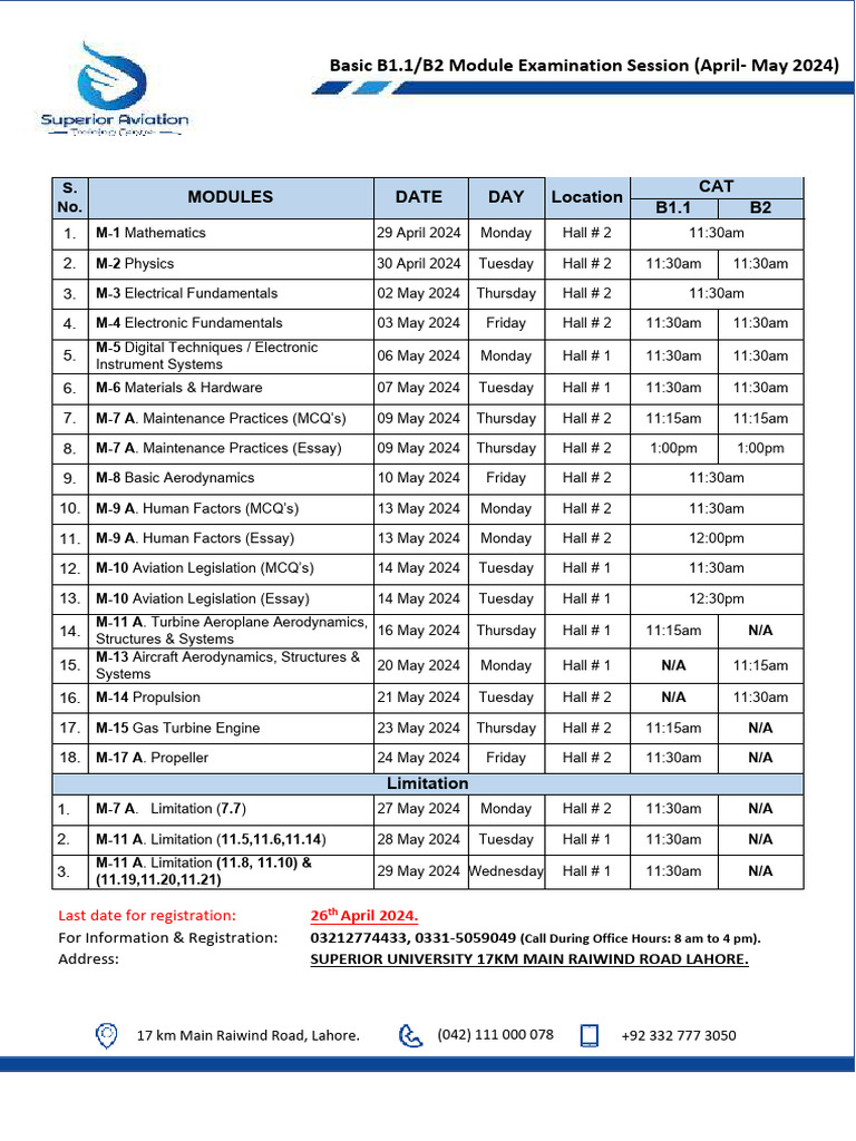 April-May 2024 Exam Schedule Lahore | PDF | Engines | Rotating Machines