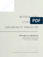 Edward M. Gramlich - Benefit-Cost Analysis of Government Programs (1981)