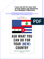 [Download pdf] Ask What You Can Do For Your New Country How Host States Use Diasporas 1St Edition Nadejda K Marinova online ebook all chapter pdf 