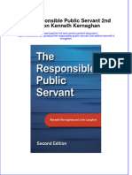 (Download PDF) The Responsible Public Servant 2Nd Edition Kenneth Kernaghan Online Ebook All Chapter PDF