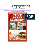 (Download PDF) Forensic Evidence Management From The Crime Scene To The Courtroom 1St Edition Ashraf Mozayani Online Ebook All Chapter PDF