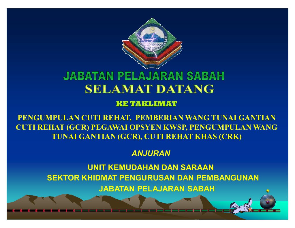 Taklimat Gcr Kwsp Crk Pdf
