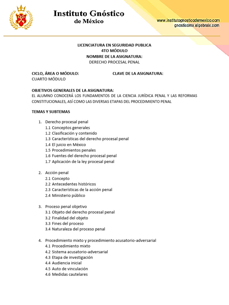Guia Sistema Penal Acusatorio I | PDF | Ley procesal | Derecho penal