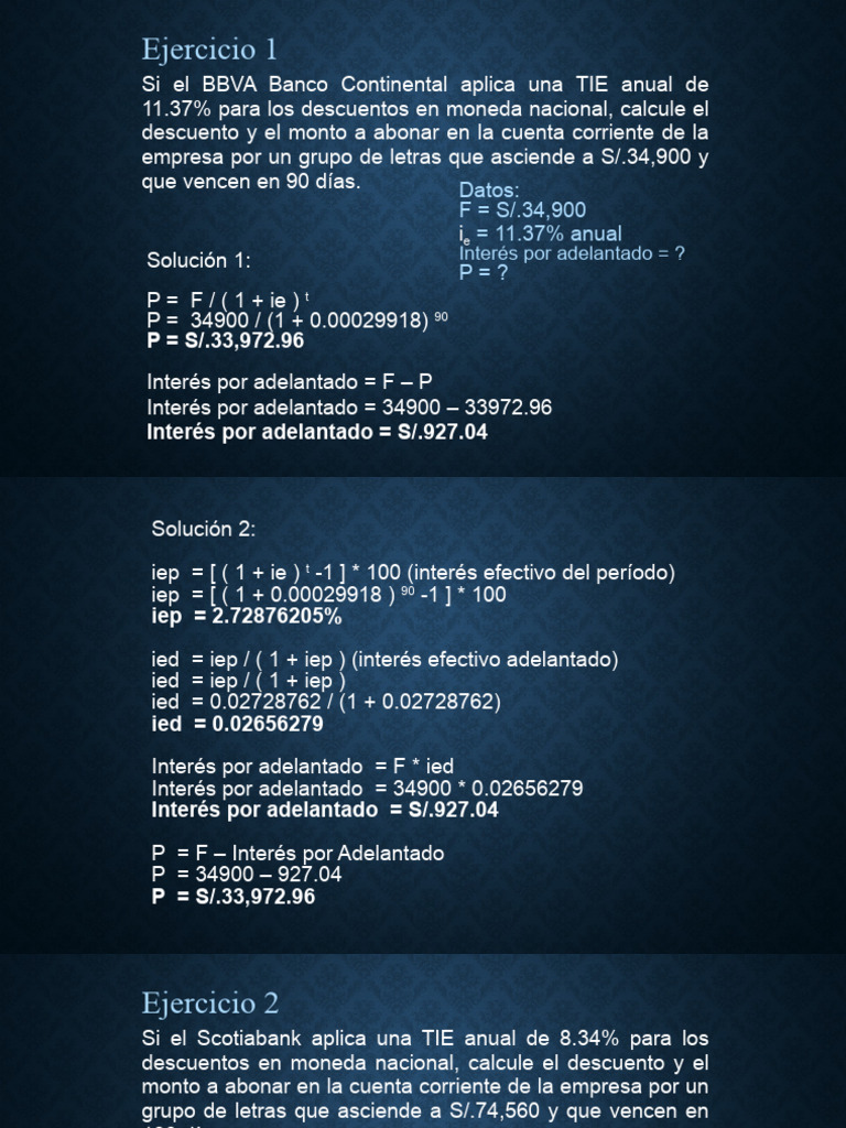 Descuentos de Letras | PDF