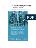 (Download PDF) Patterns of Local Autonomy in Europe Andreas Ladner Online Ebook All Chapter PDF