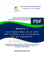 MANUAL DEL MODULO 3. Las Temporadas en La Vida Del Profeta y en La Dinamica de Las Compañias de Profetas