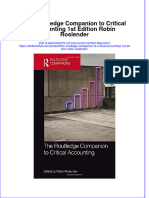 [Download pdf] The Routledge Companion To Critical Accounting 1St Edition Robin Roslender online ebook all chapter pdf 